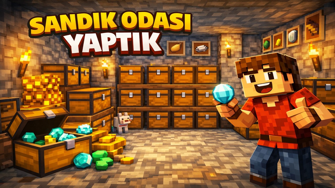 SANDIK ODASI YAPTIK I MINECRAFT 1.21.10 I BÖLÜM 4