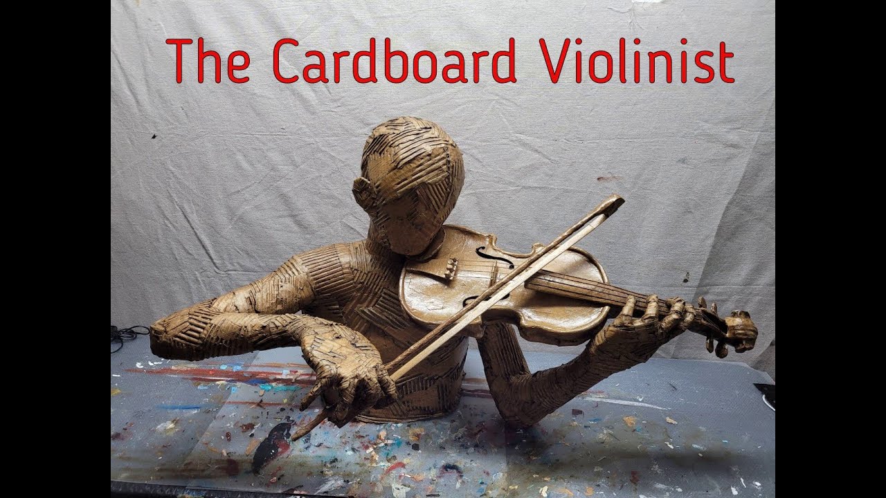 How I made a Cardboard Man with a Violin in 4 minutes *[Start to Finish]* (Speed Mode)