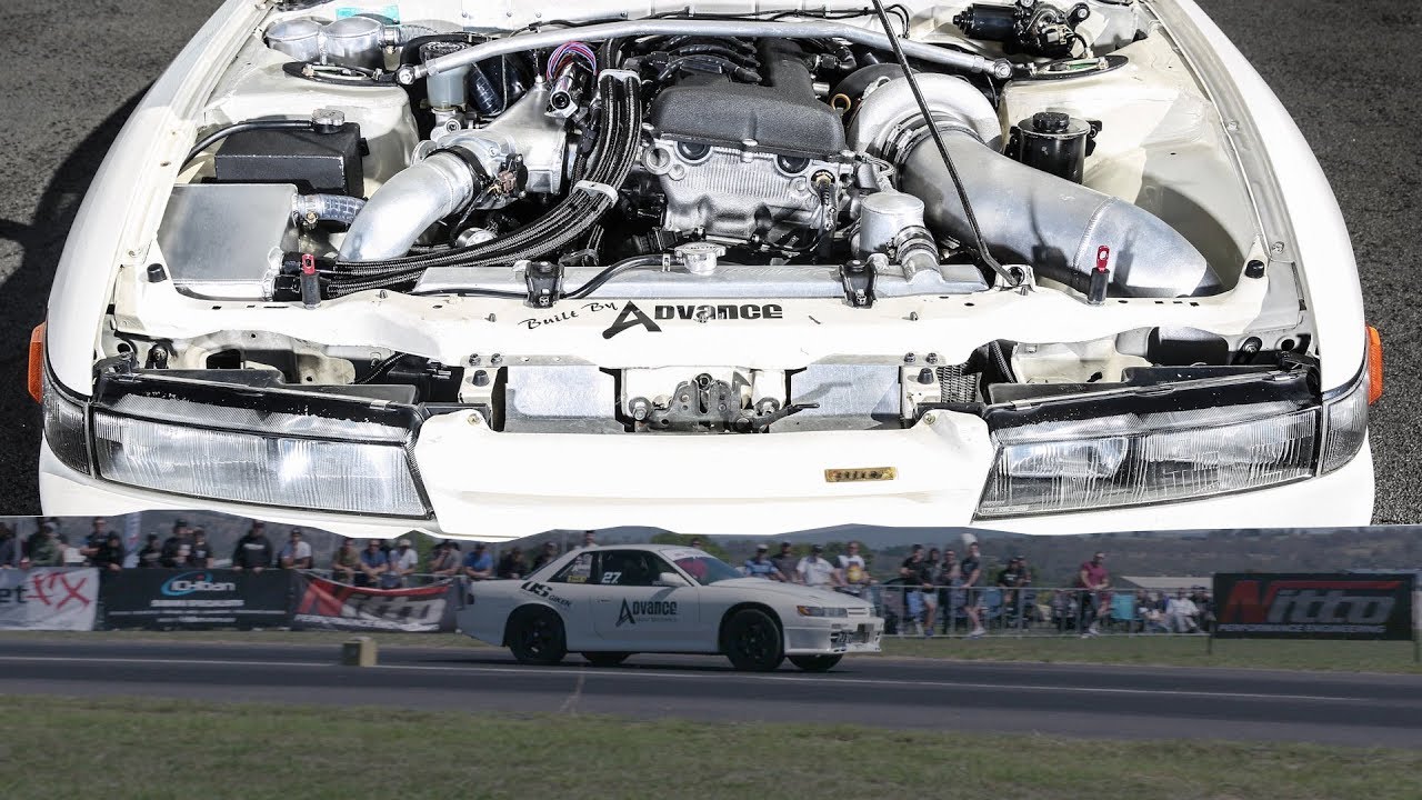 PJ's mental 1000+hp SR20VE Silvia with custom GT-R All wheel drive and sequential.