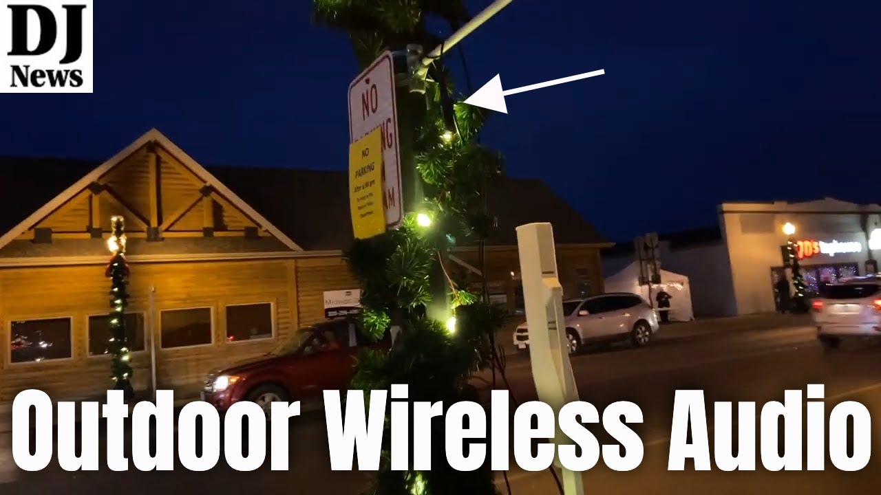 Real Life Demo Of Sennheiser  XSW-D Wireless Audio Transmitter and Receiver Outdoors On Cold Night