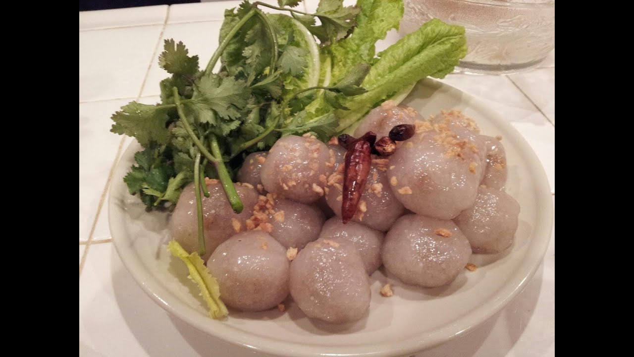 C/w Nana: Lao Stuffed Tapioca Balls (ສະຄູຍັດໃສ້ == Sakhoo Yat Sai)