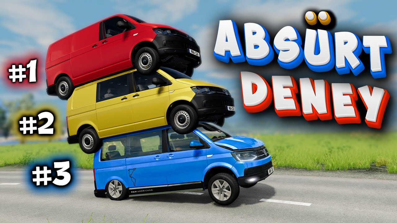 ALTTA KALANIN CANI ÇIKSIN :D // ABSÜRT DENEY // TRANSPORTER PERT // BeamNG.drive