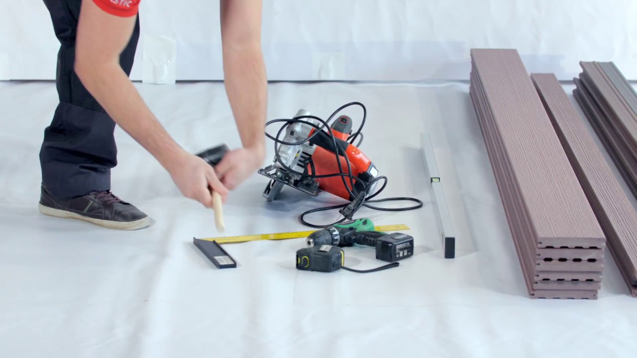 Mont&aacute;ž terasy WoodPlastic / Instalation of WoodPlastic decking