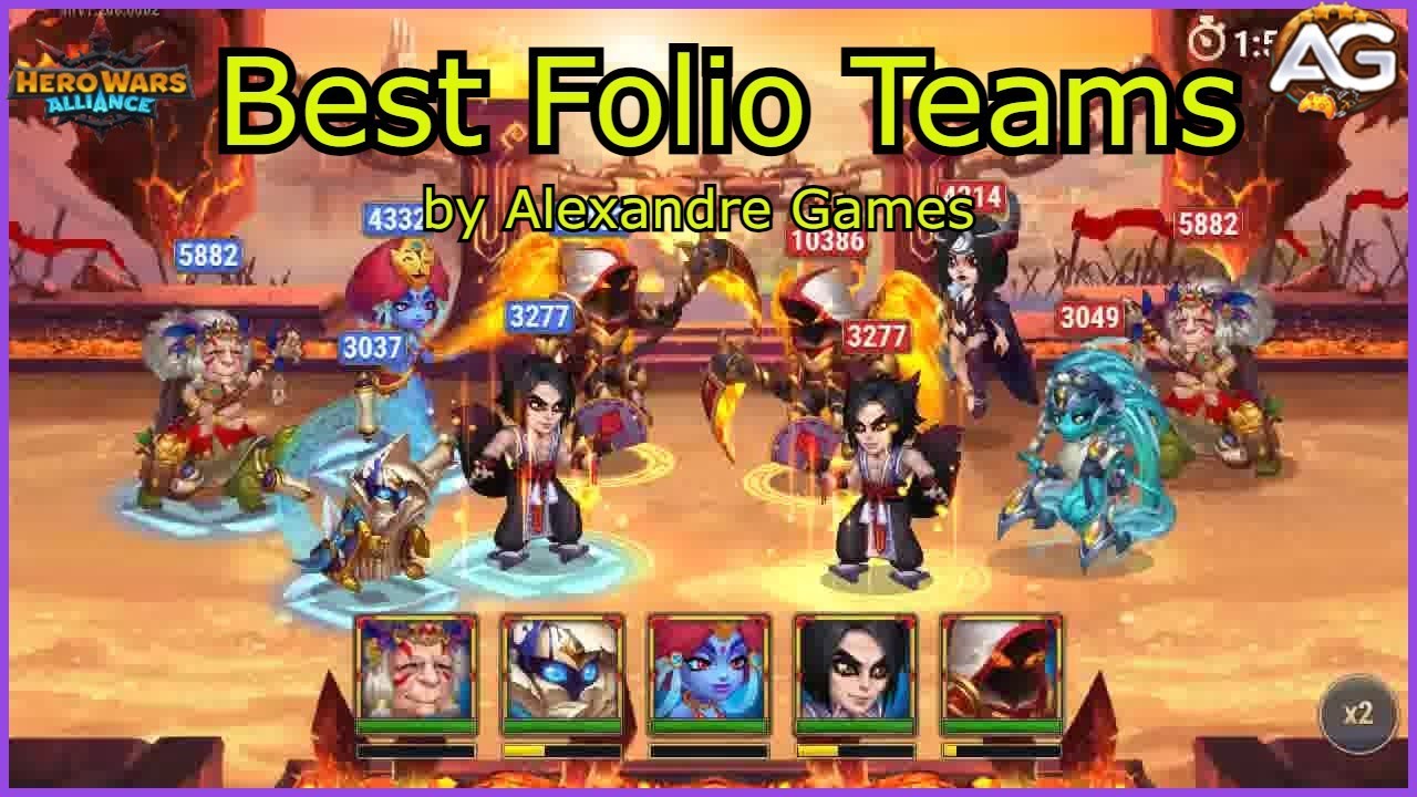 Best Teams for the New Hero Folio in Hero Wars Alliance All Battles Recorded in the Hero Brawl Event