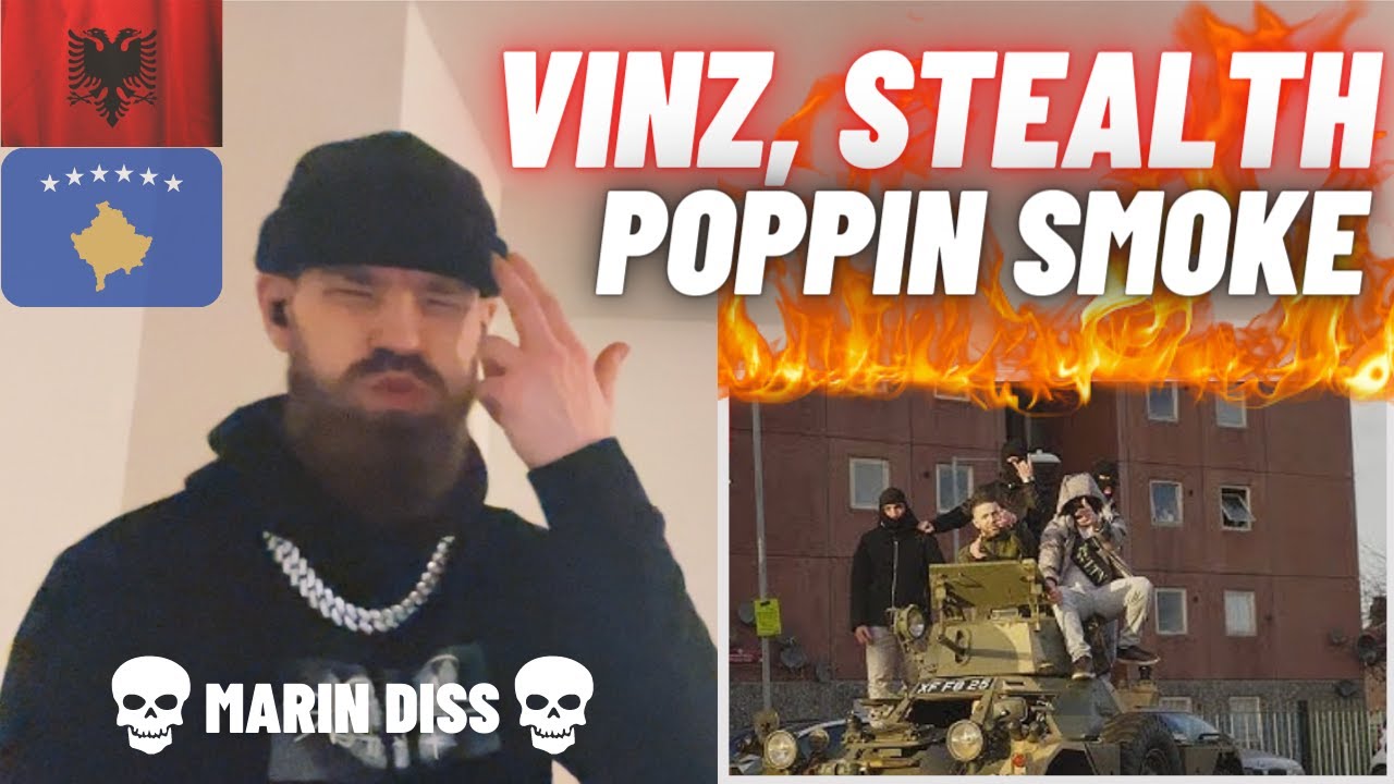 🇦🇱🇽🇰 Vinz ft. Stealth - Poppin Smoke [HYPE UK 🇬🇧 REACTION!]