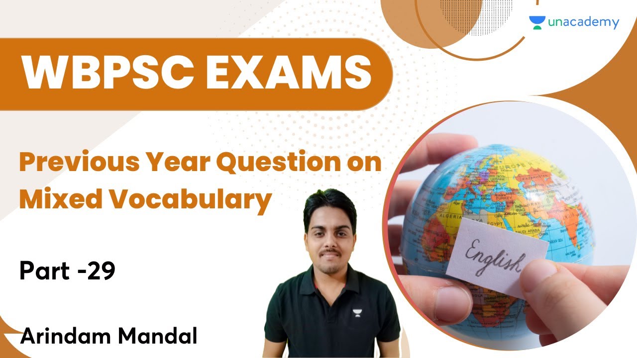 Previous Year Question on Mixed Vocabulary | Part-29 | WBPSC | Arindam Mandal | Let's Crack WB Exams