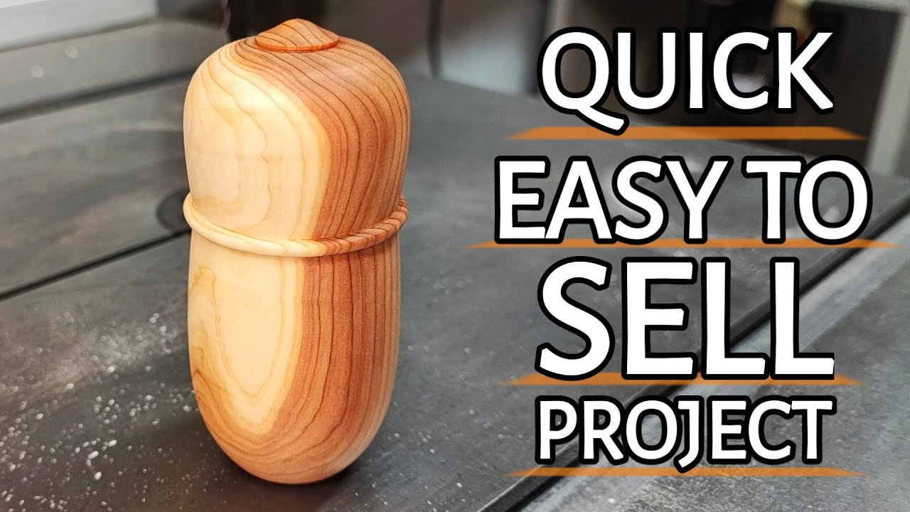 Quick use of scraps to make MONEY WOODTURNING.