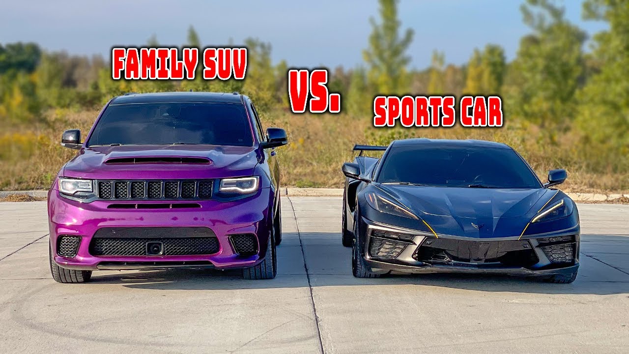 TRACKHAWK УНИЧТОЖИЛ CORVETTE C8 В ДРЭГ-ГОНКЕ!