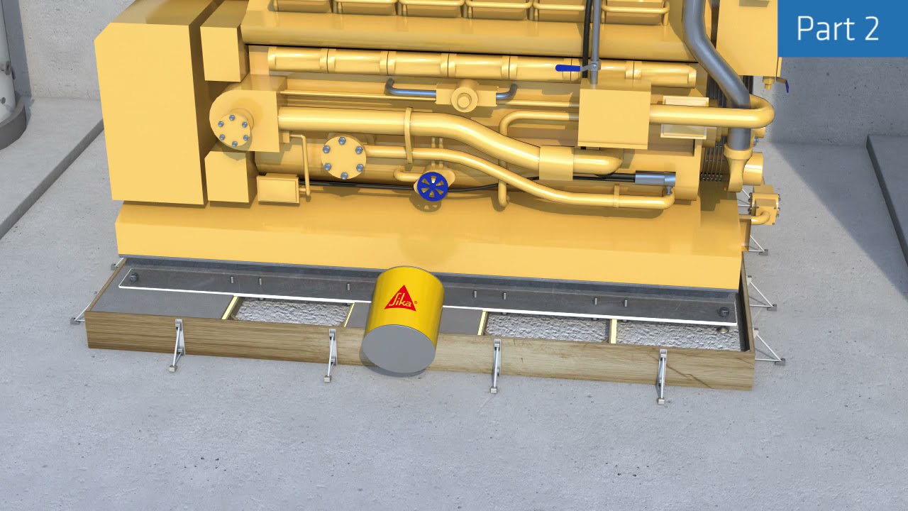 How to apply Sikadur&reg; 42 Epoxy Grout, Compartments when placing Large Volumes