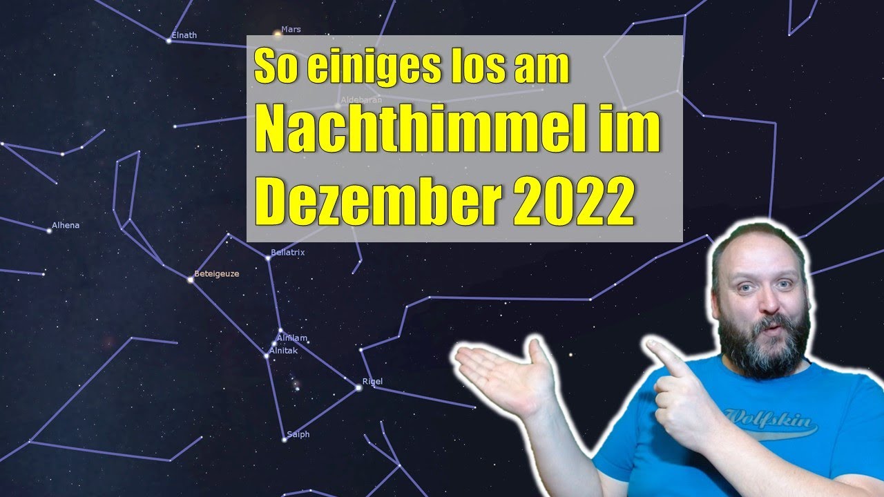 Sternenhimmel, Planeten und astronomische Ereignisse im Dezember 2022