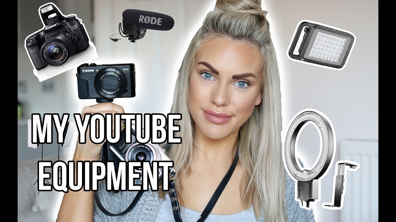 MY YOUTUBE AND BLOGGING EQUIPMENT || CAMERA, LENSES, LIGHTS AND MORE