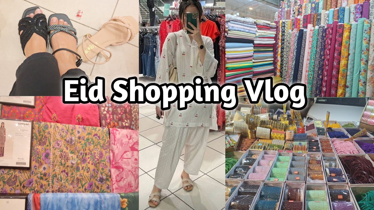 Eid Shopping Vlog 🛍|| New collection for eid | sapphire, khaadi, stylo