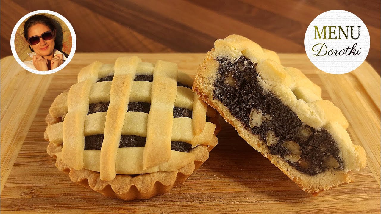 Mini makowce w formie tartaletek. Przepis na babeczki z kruchego ciasta z masą makową. MENU Dorotki