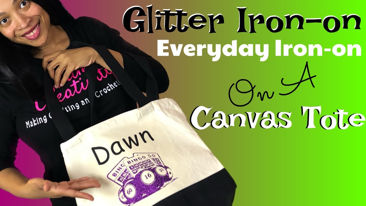 DIY Personalize Tote | Cricut Iron-on and Everyday Iron-on on Canvas Tote