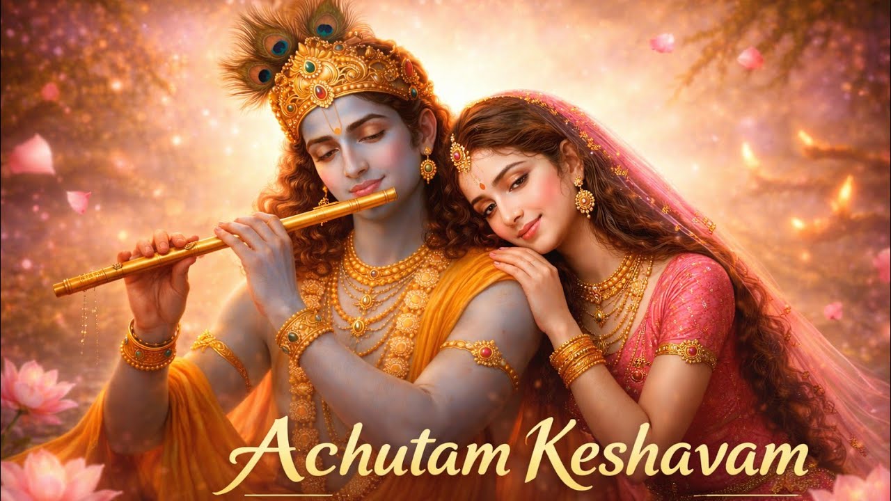 Åchutam Keshavam [♦OFFICIAL♪ ] | Soulful Krishna Bhajan That Calms the Mind♦ ♪BHAKTI GYAN SUNDAR 