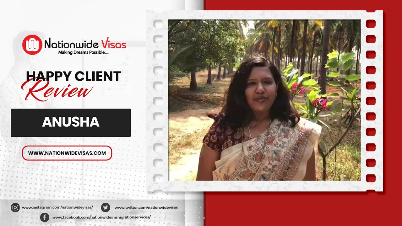 Nationwide Visas Reviews: Client Success Story | Anusha