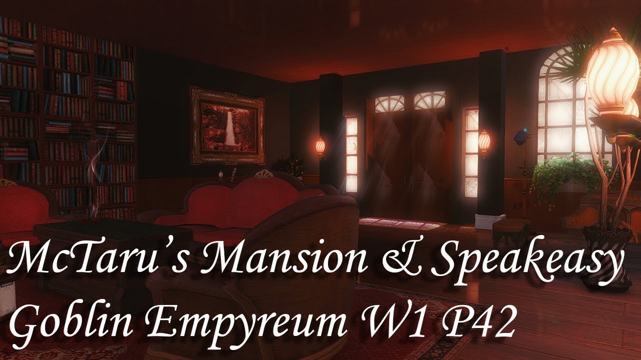 Neo-Victorian Mansion & Speakeasy [L] FFXIV Housing Tour