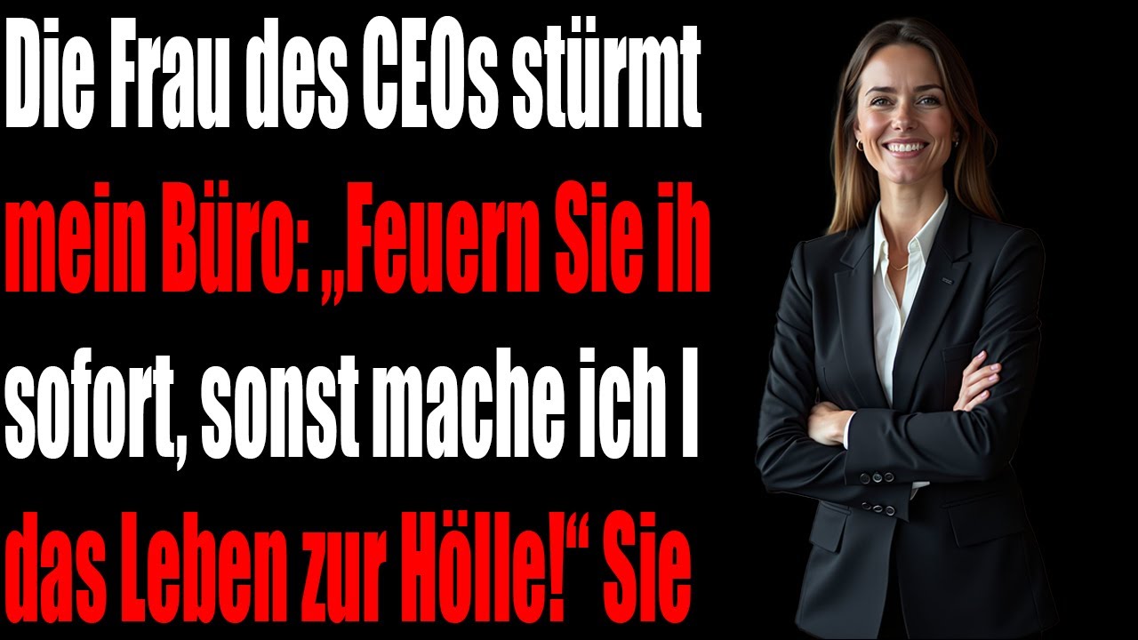 Die Ehefrau des CEOs verlangte meine Kündigung wegen angeblicher ‚Respektlosigkeit‘ – dann erkannte