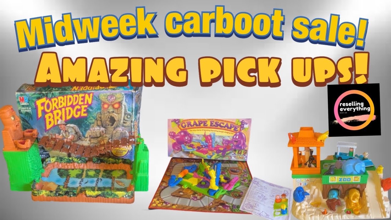 Midweek car boot | GREAT pick ups! - AMAZING vintage board games & toys - UK eBay reseller