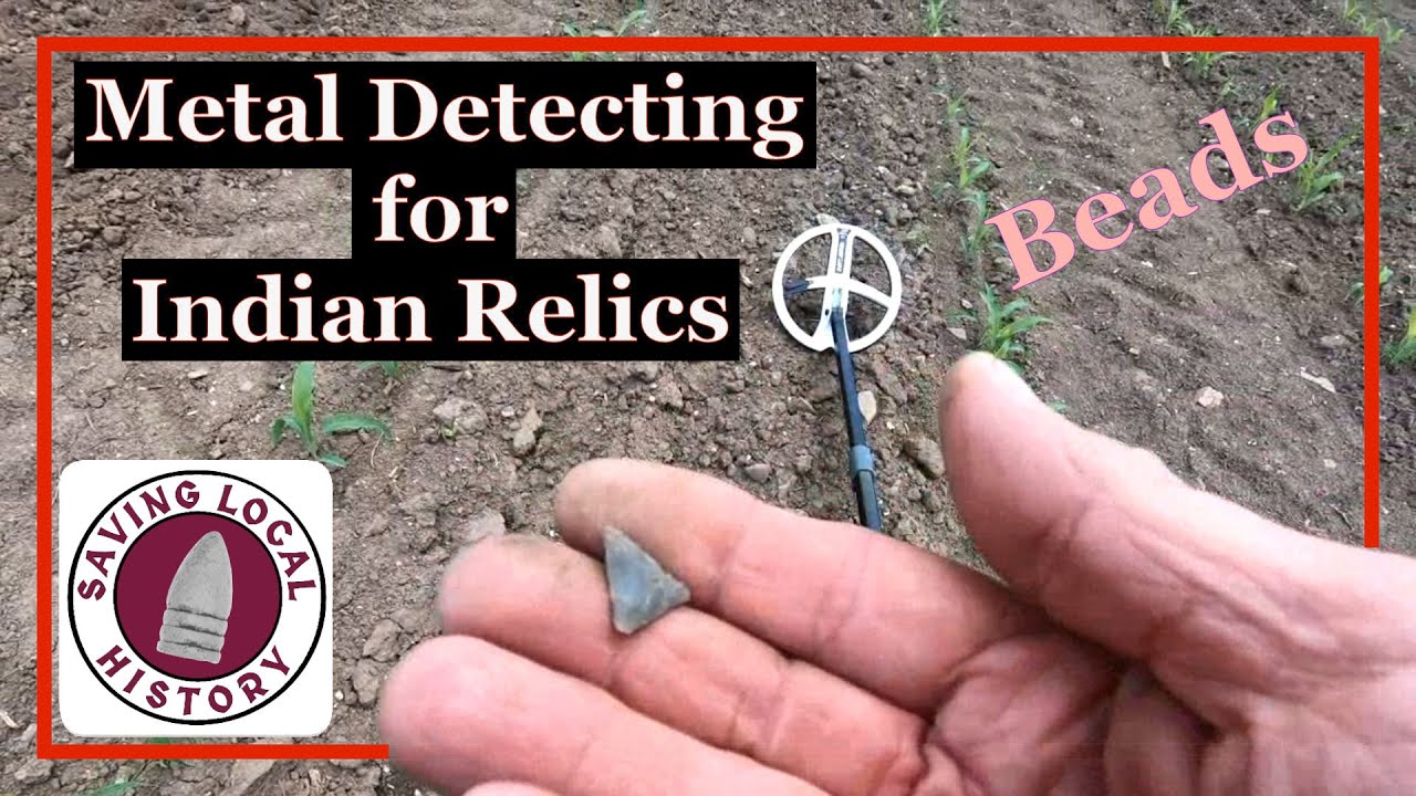 Metal Detecting for Indian Relics - Copper Beads