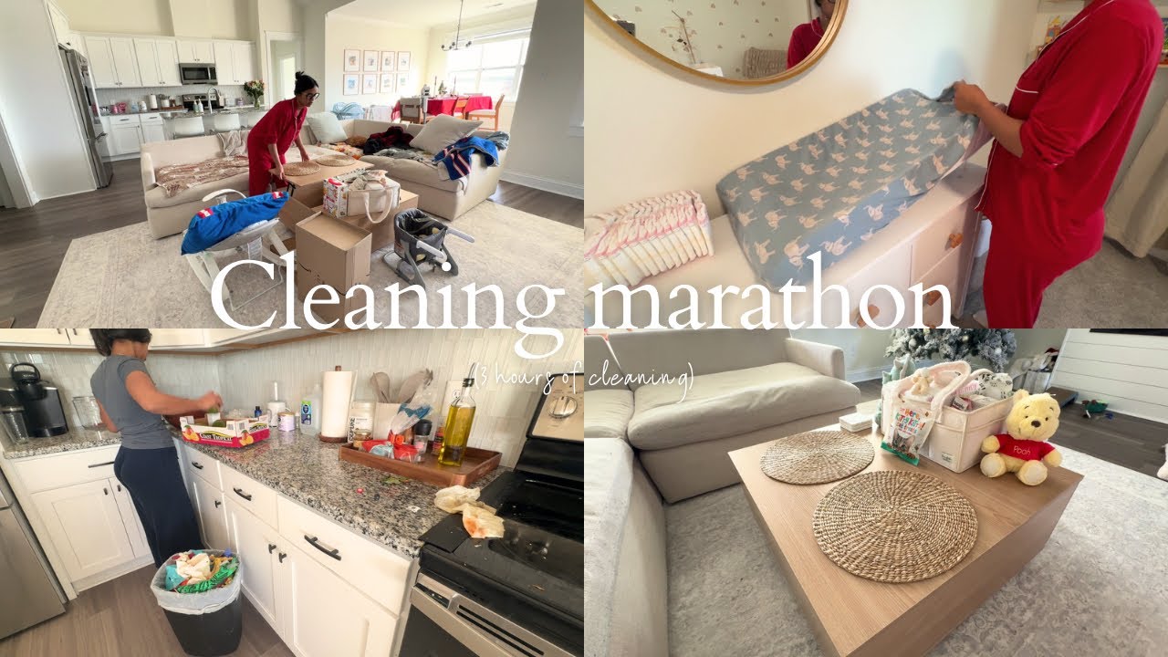 3 HOUR CLEANING MARATHON | CLEAN WITH ME | CLEANING MOTIVATION 