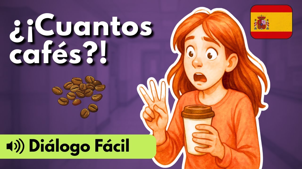 Learn Spanish with Fun Dialogues - Ep. 38: Counting... Coffee? (A2)