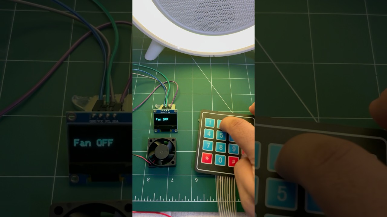 Arduino mini fan with Keypad Project | Arduino projects 2025