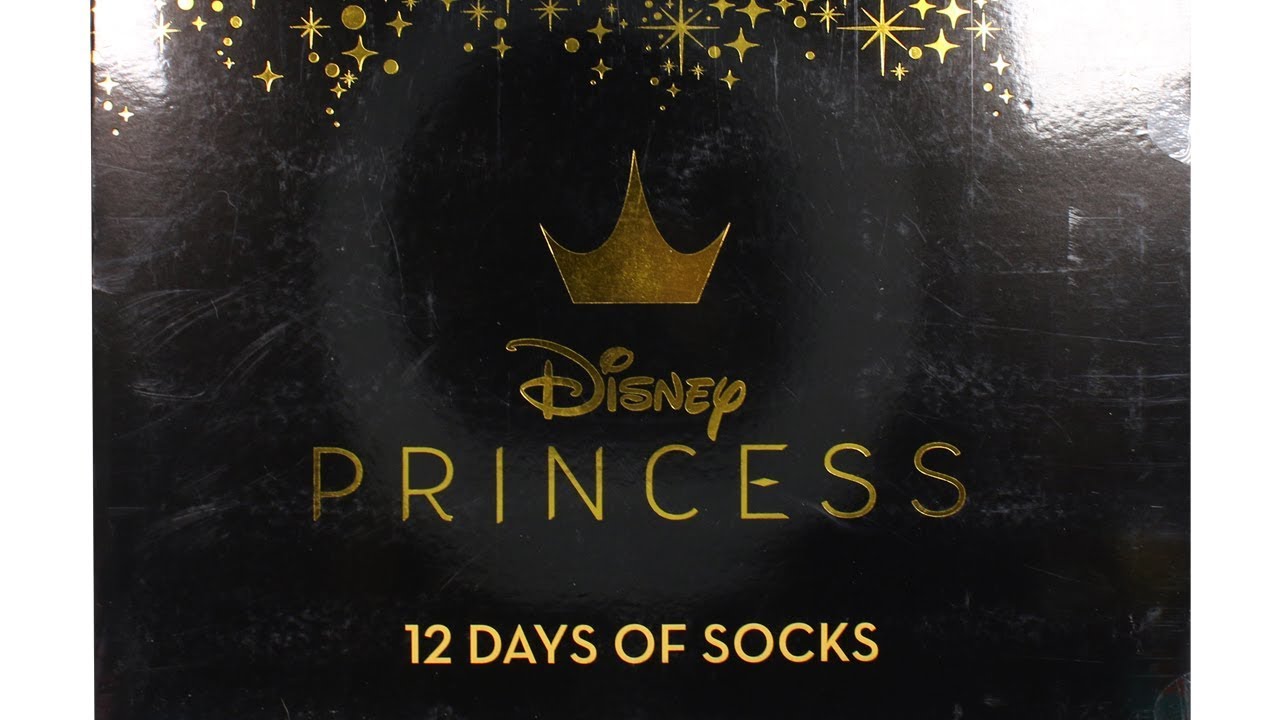 Обзор распаковки адвент-календаря Disney Princess «12 дней носков»