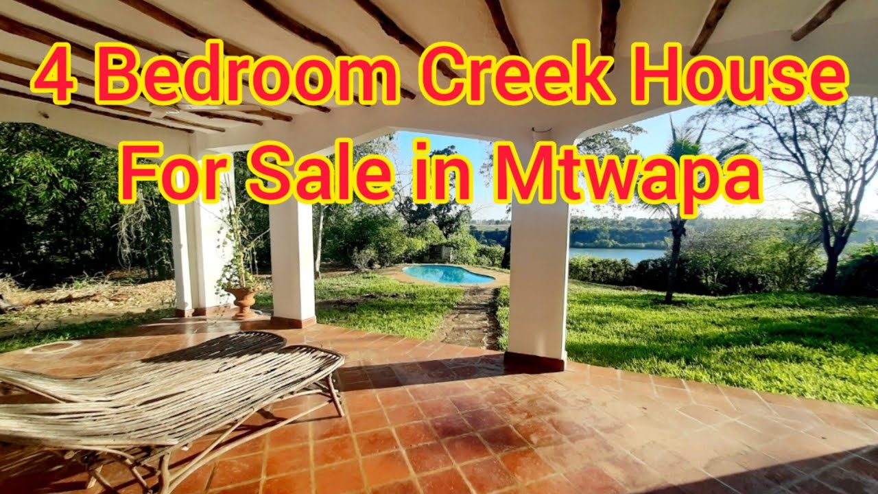 4 Bedroom Creek House with Swimming Pool For Sale in Mtwapa