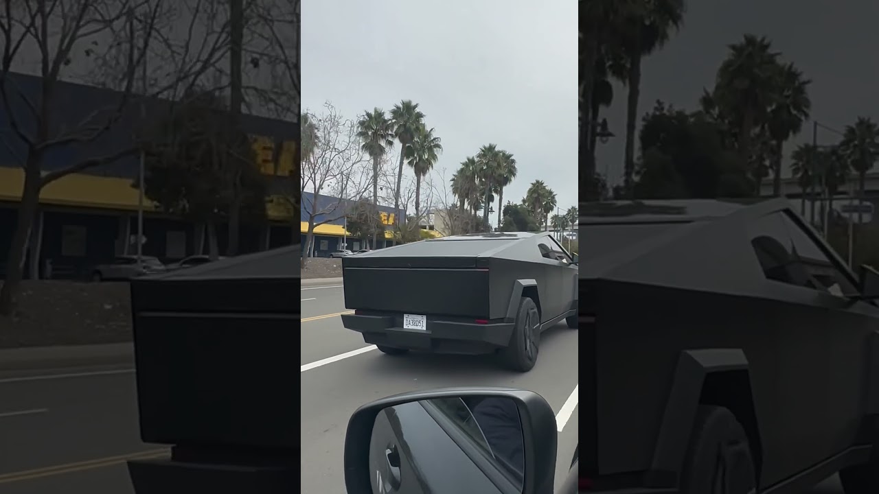 Black Cyber Truck Spotted in the Bay Area. #cybertruck #tesla #teslacybertruck