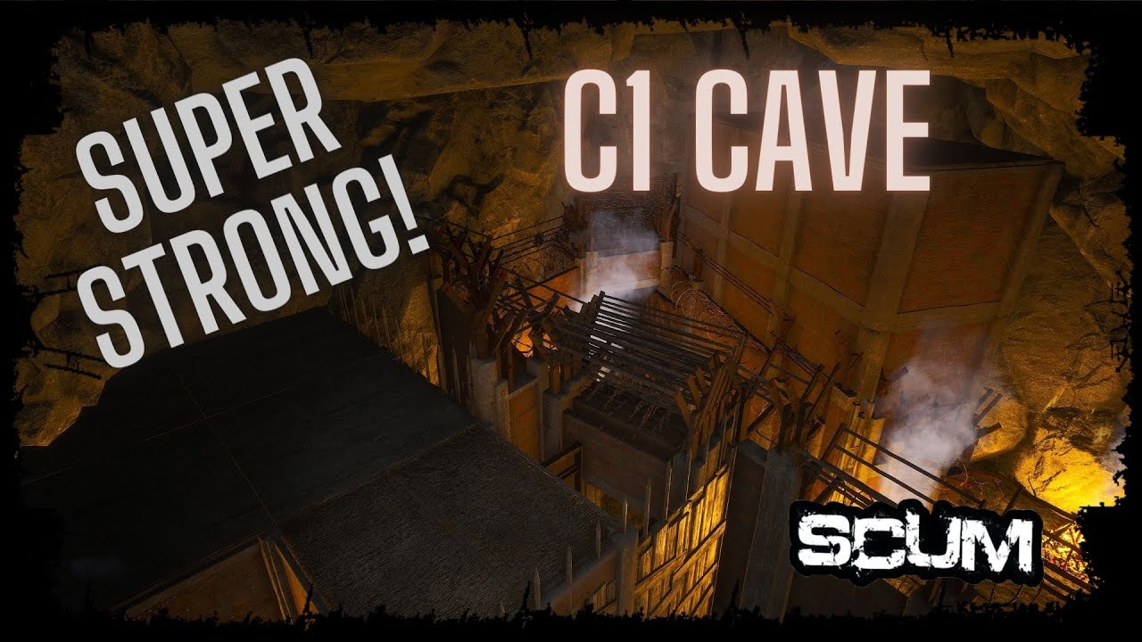 Super Strong Cave Base Design In Scum, Cheap & Easy! C1 Cave Base For Solo/Duo/Squads.