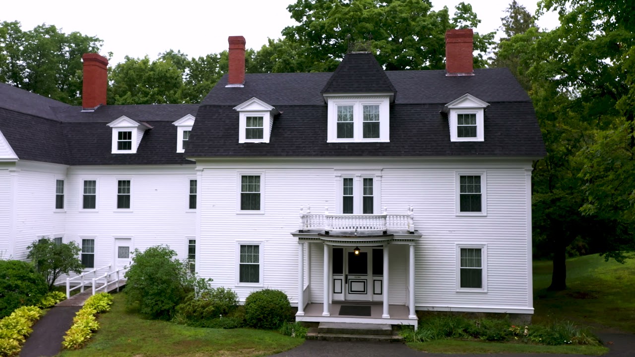 Parsonfield Seminary drone flight Maine