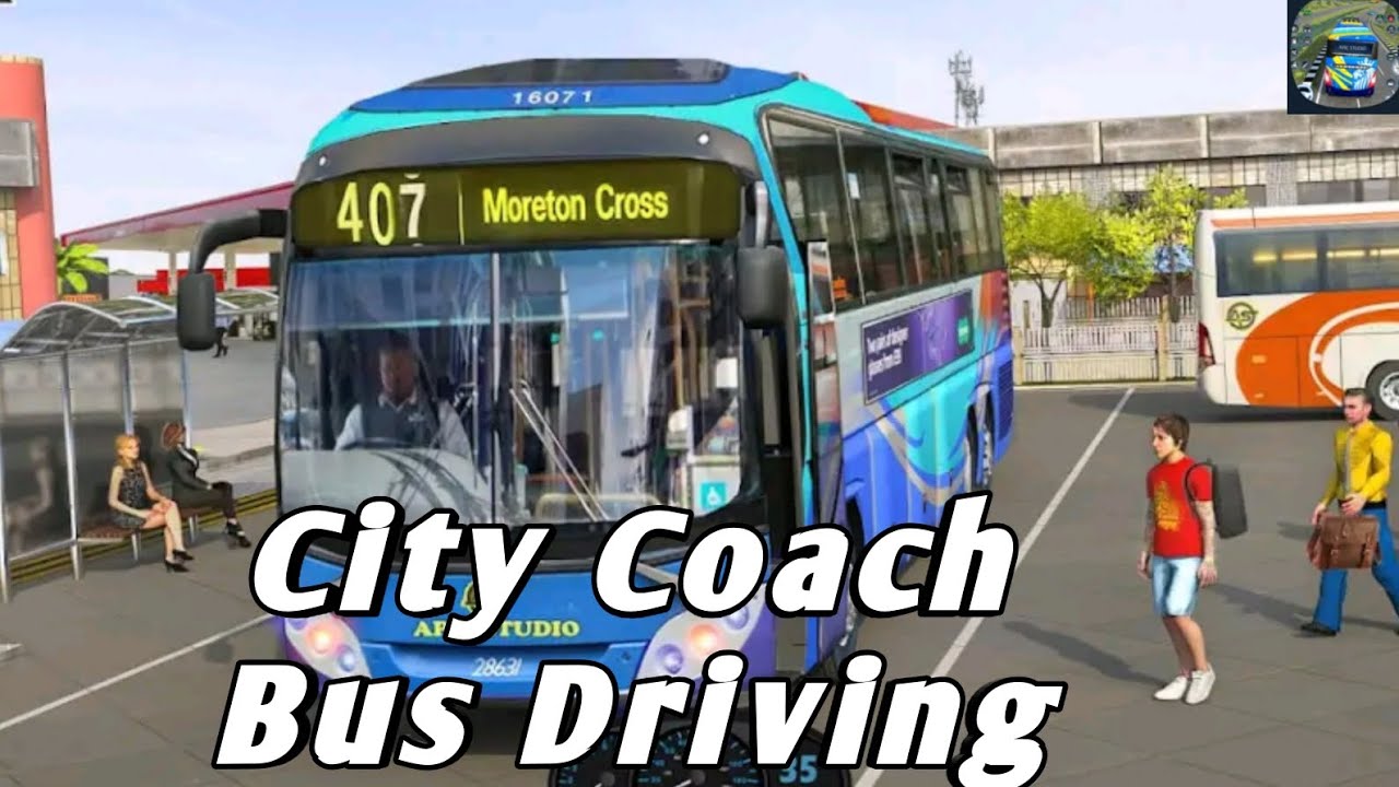 City Coach Bus Driving Master (3D)2023 - Anorid Gameplay @asmrtoon