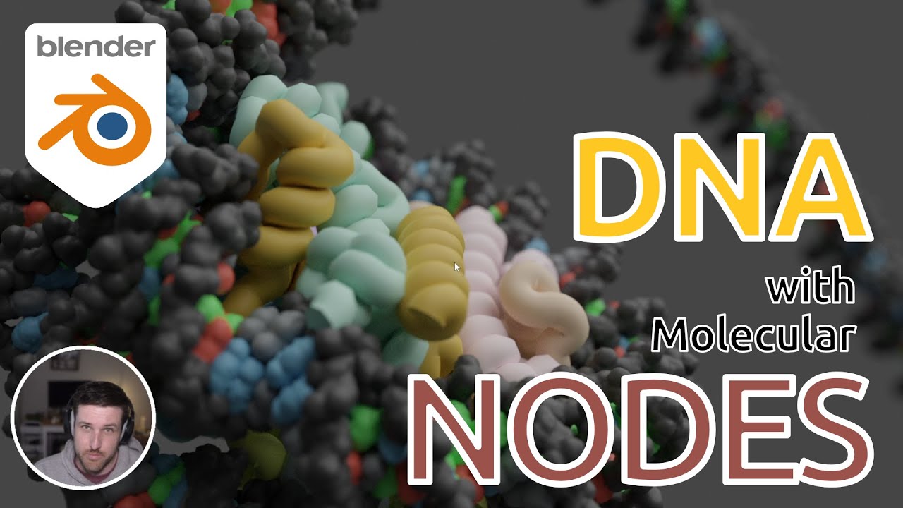 ДНК в Molecular Nodes | Blender для биохимиков | Geometry Nodes
