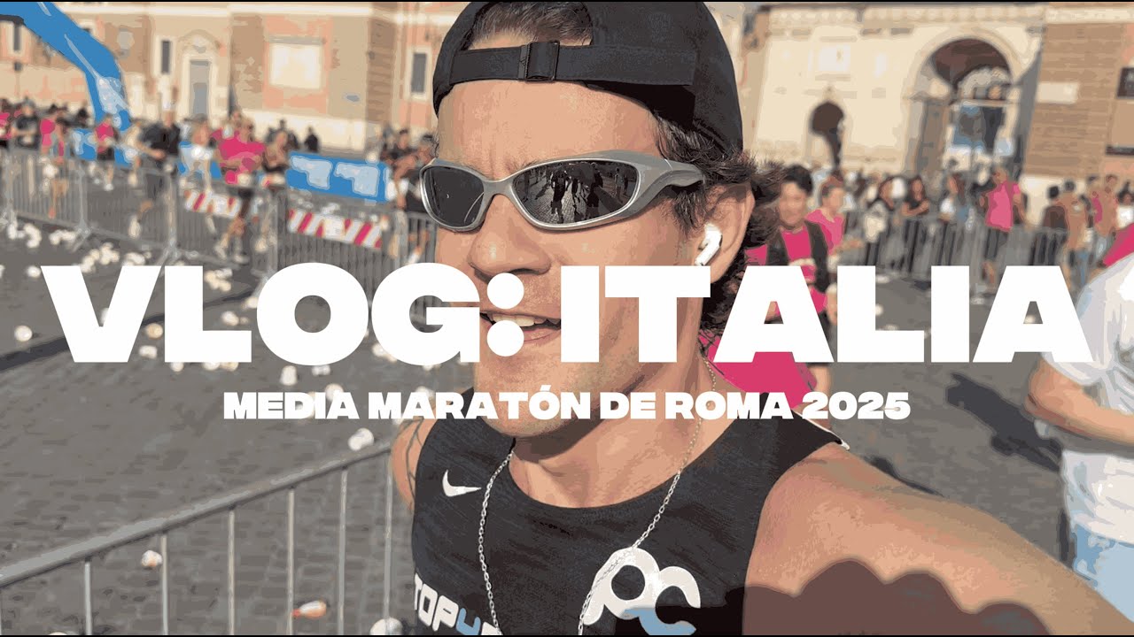Viajo a ROMA para correr la MEDIA MARAT&Oacute;N | Vlog 2025