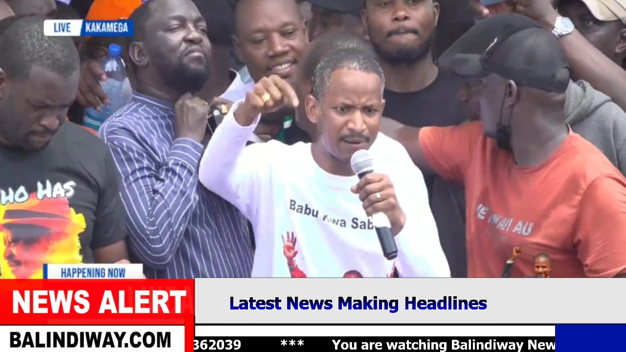 THIS MAN!! Listen to what Babu Owino told Oburu and Ruto after police tear gassed Sifuna in Kakamega