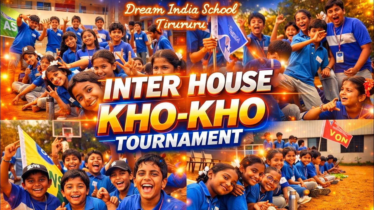 Potluck Celebration & Inter-House Kho-Kho Tournament || Dream India School Tiruvuru 