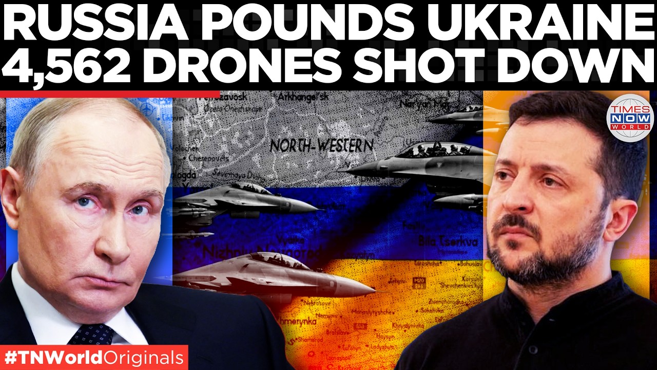 RUSSIA STRIKES UKRAINE: 4562 Ukrainian Drones Destroyed in Air Defense Blitz | Times Now World