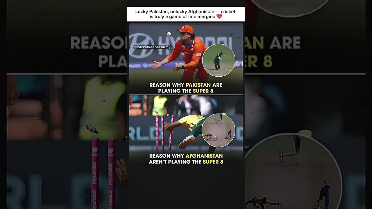 Lucky Pakistan, unlucky Afghanistan &mdash; cricket is truly a game of fine margins 💔