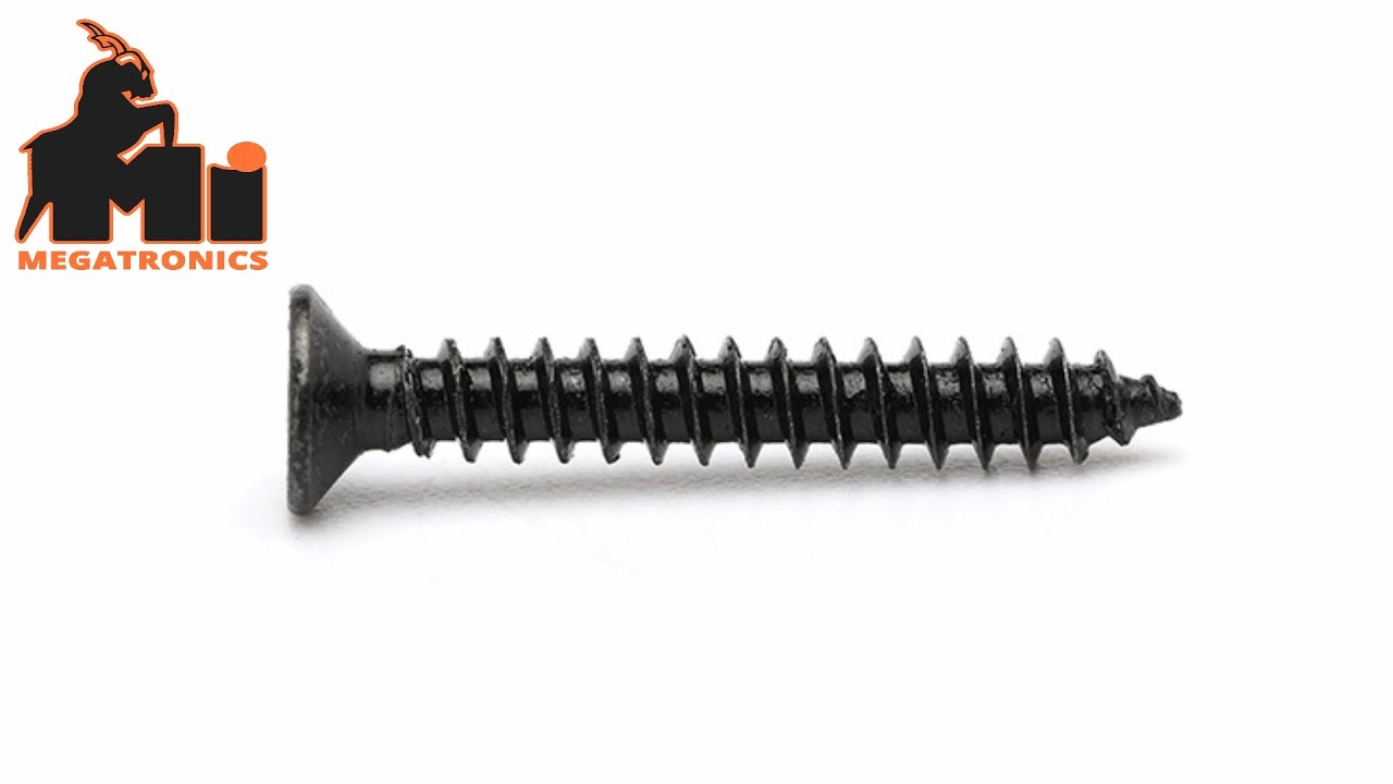 SM126-Q64 | KA1.2*6 Black Screw Countersunk Head Self-tapping