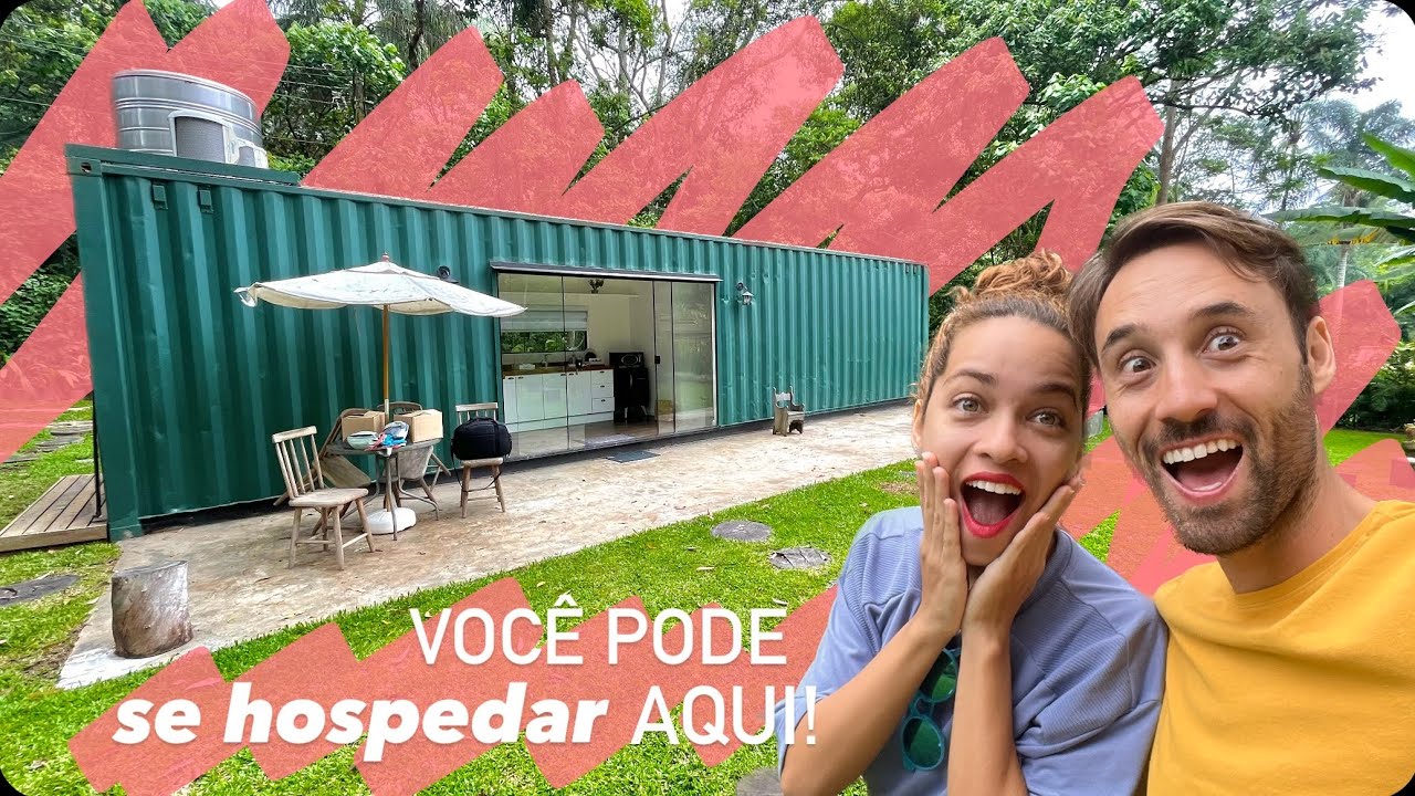 Conheça por dentro casa CONTAINER completa! | Hospedagem em São Paulo