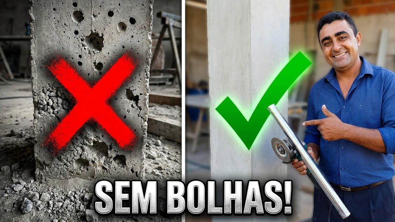 como fazer vibrador de concreto caseiro