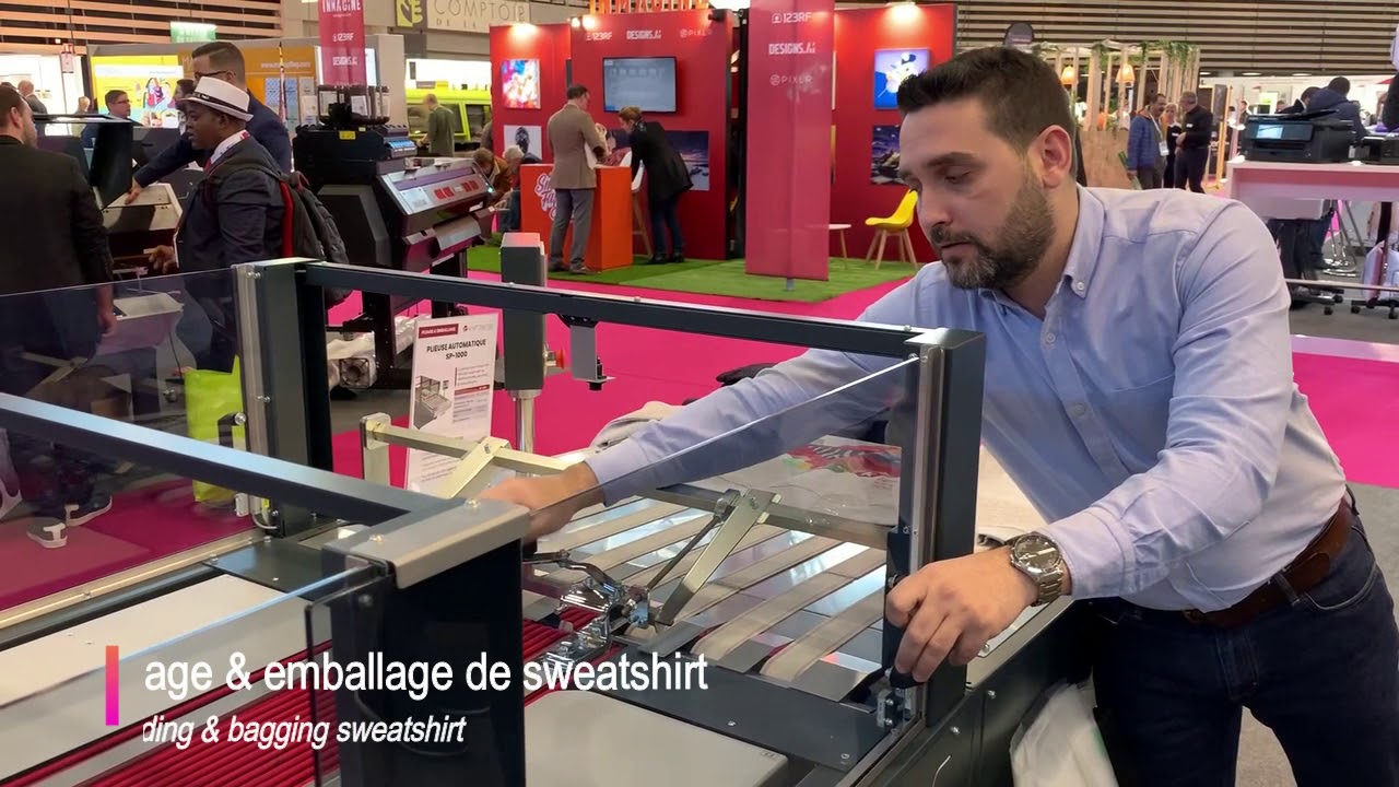 Plieuse et emballeuse automatique - Thermotron STP1000 et PV40 - Must Technologie