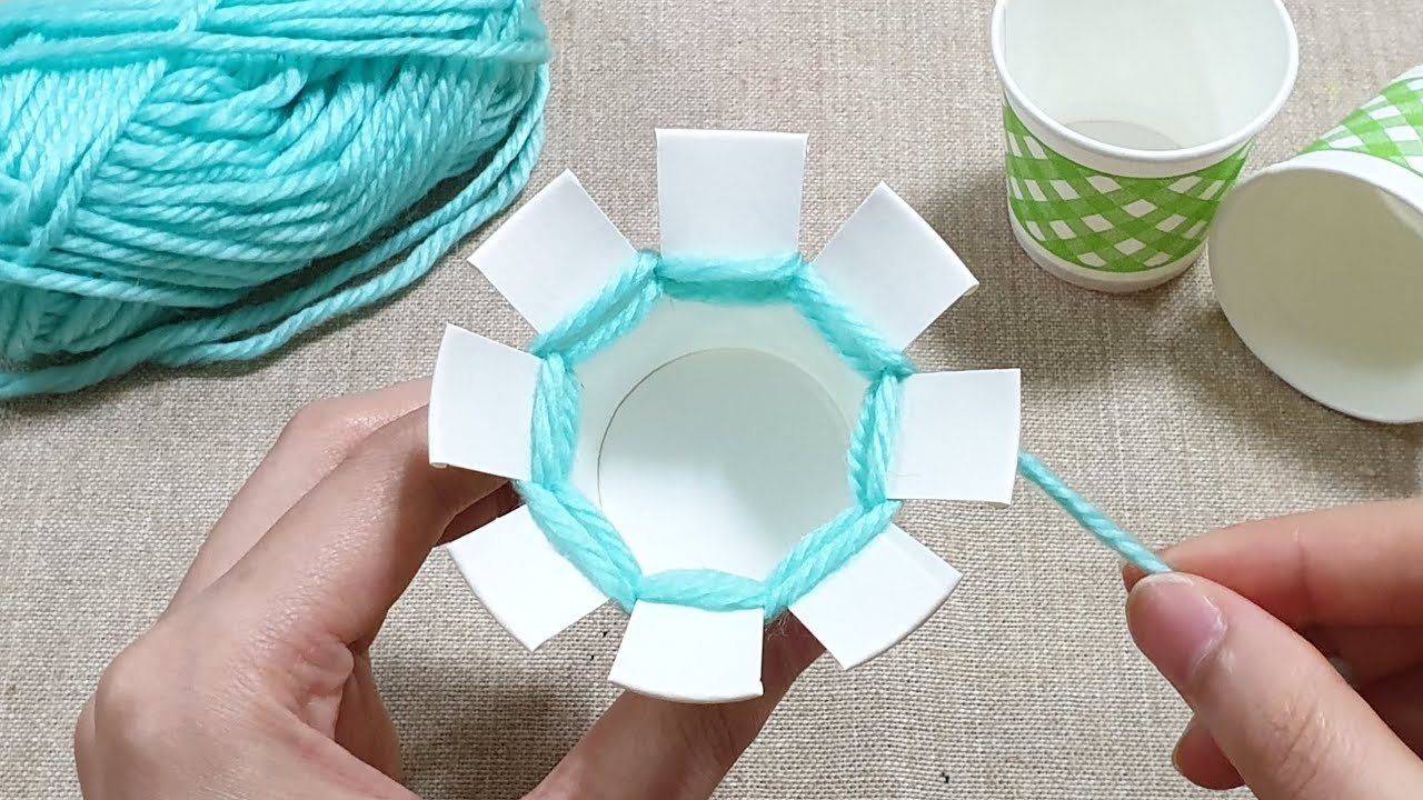 Super Easy Woolen Flower Making - Amazing Hand Embroidery Designs - Sewing Tips and Trick -DIY Craft