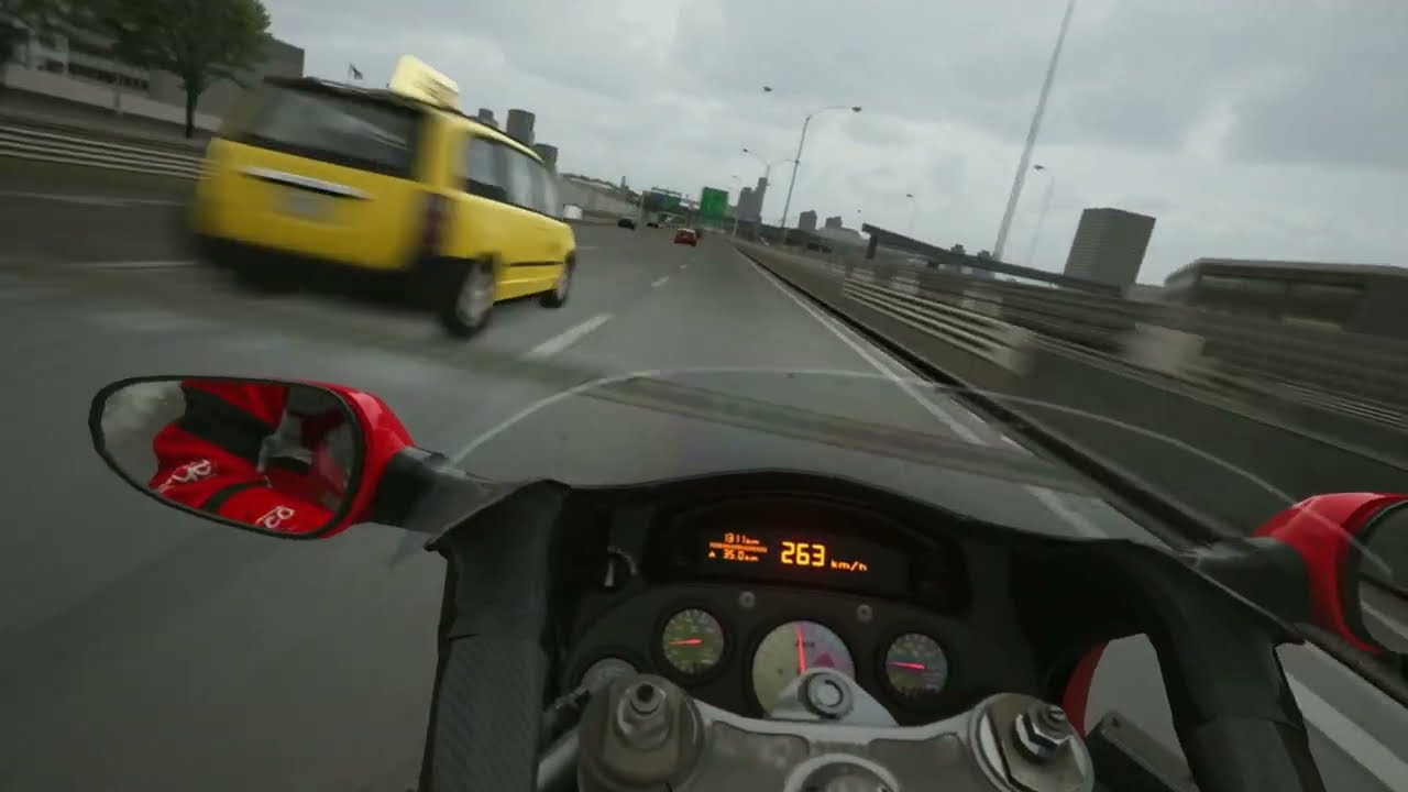 Insane Motorcycle Speed Run: 300 km/h Blitz on Tokyo's Shuto Expressway in Assetto Corsa!
