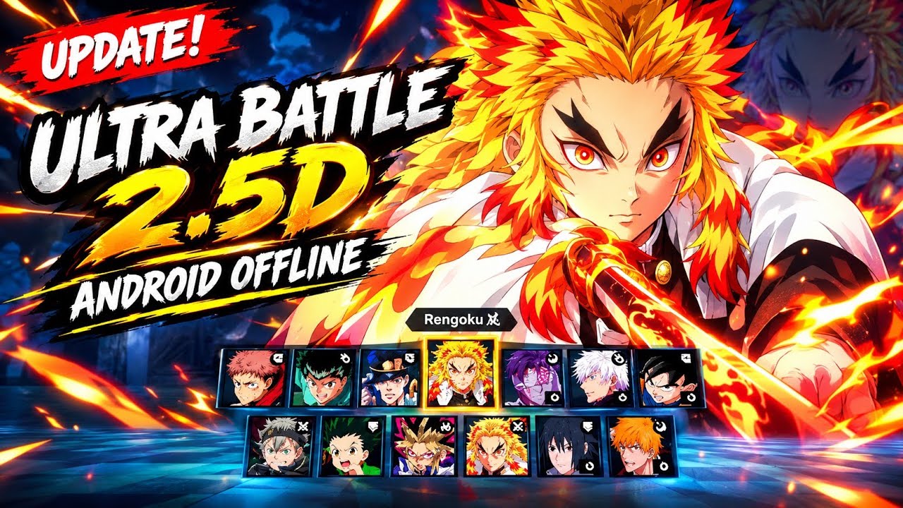 UPDATE❗❗ ANIME CROSSOVER ULTRA BATTLE 2.5 PIXEL MUGEN - ANDROID OFFLINE HD