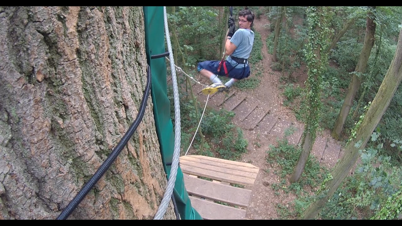 Accrobranche Lys Aventure Wervicq Piste Bleu noir et Maxi tyrolienne