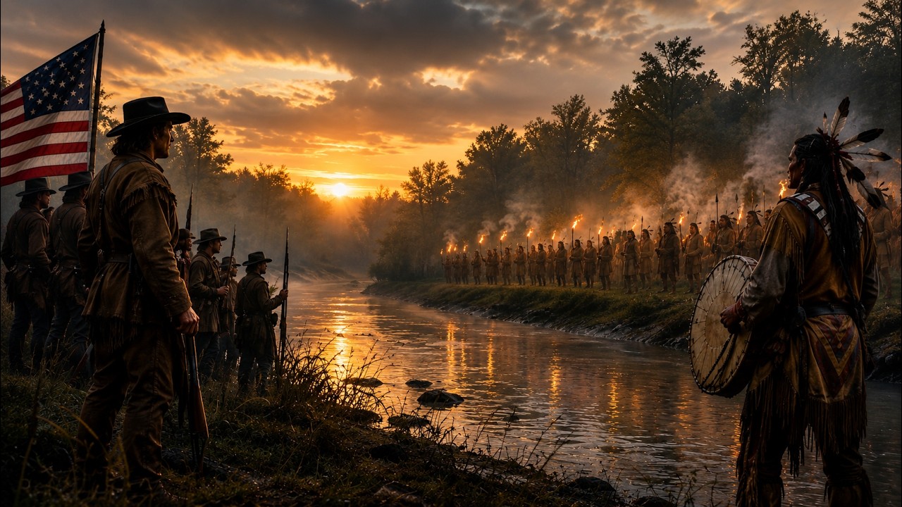 War Echoes Across the Frontier River | Full Western Adventure Movie HD