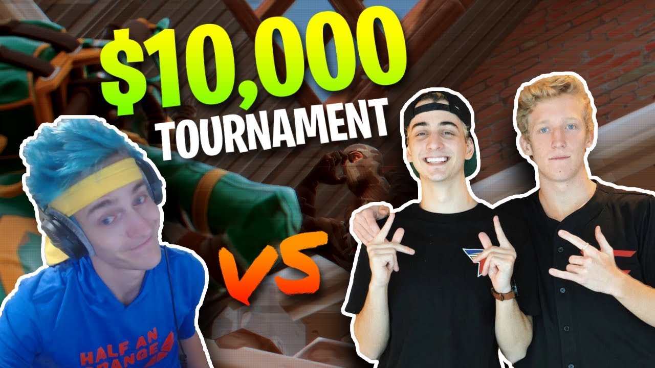 Ninja & KingRichard vs. FaZe Tfue & Cloak - $10,000 Fortnite Tournament | 20 Kill Gameplay