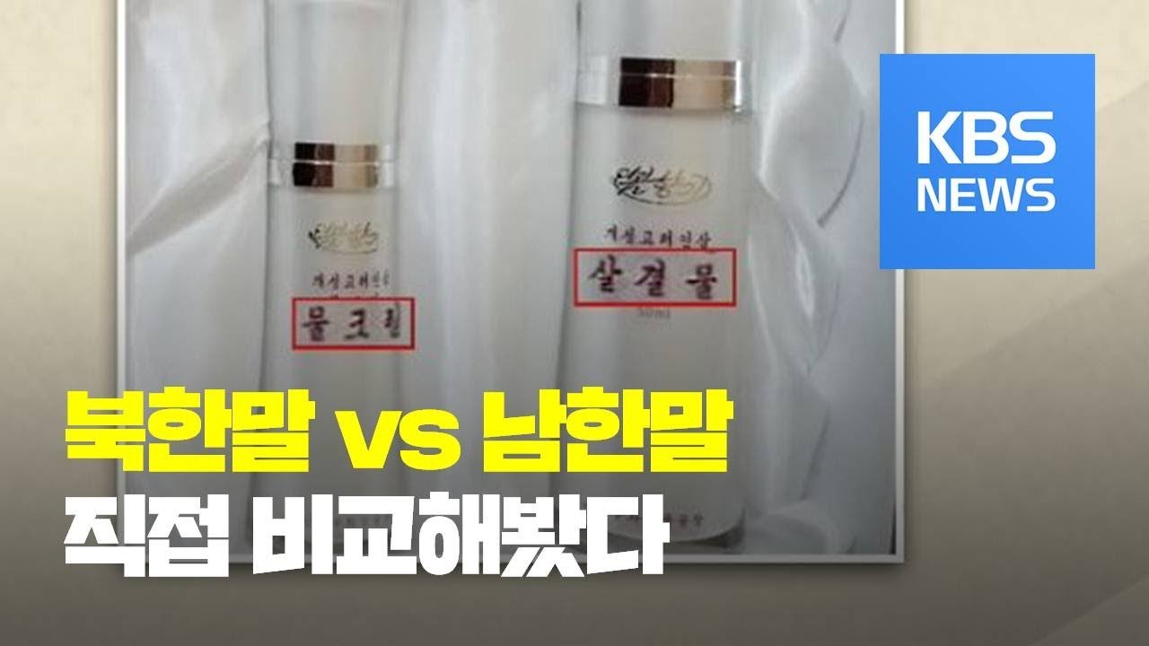 [페이스北] 같은 듯 다른 듯…남북 언어 차이 / KBS뉴스(News)
